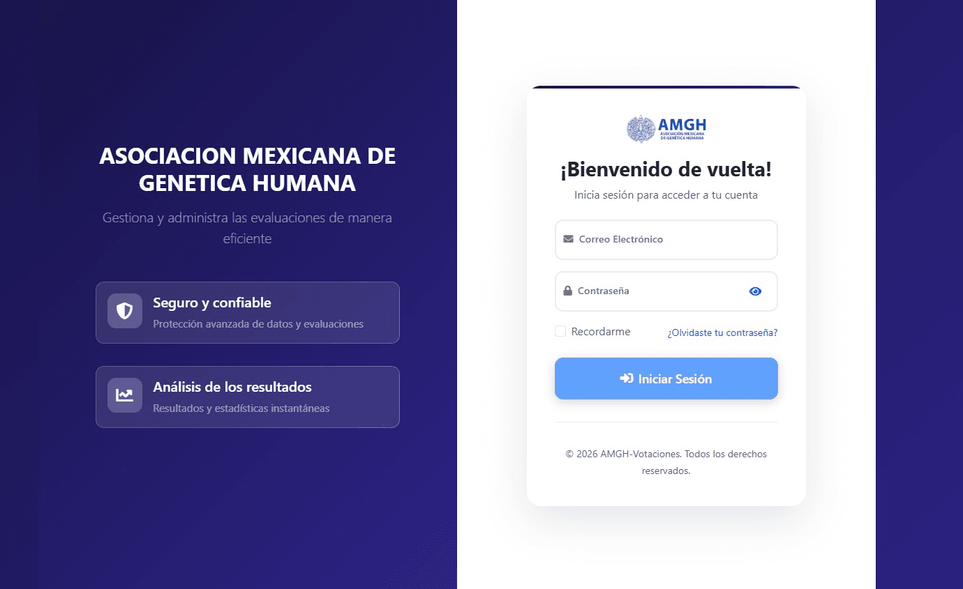 Interfaz del proyecto de votación digital